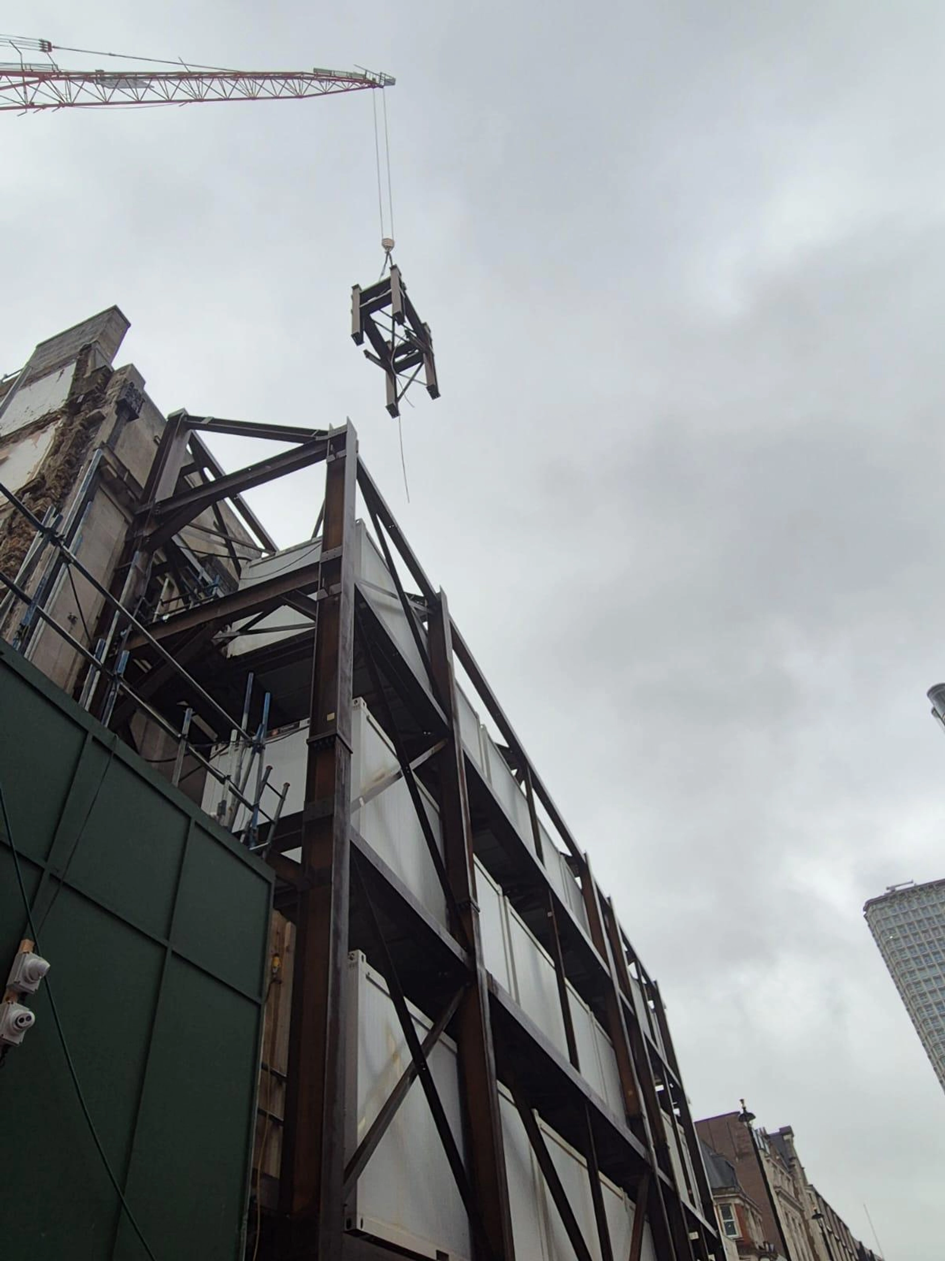 Commercial Steel Framework Erection Project